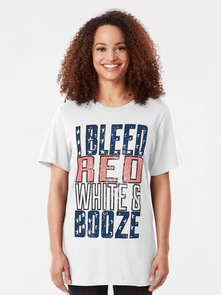 bleed red white and blue shirt