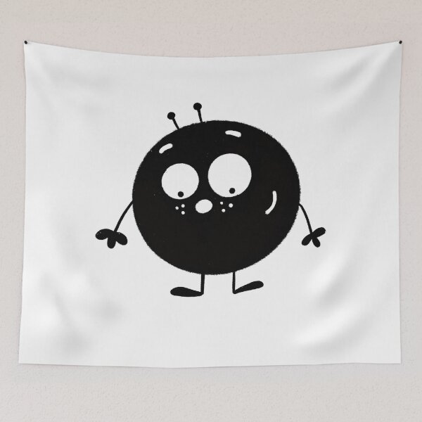 Item preview, Funny black and white creature nr1 designed and sold by KateCrafts.