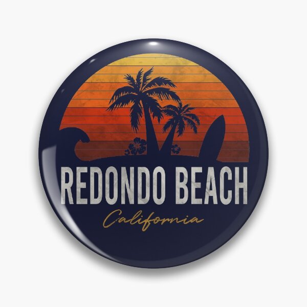 Item preview, Redondo Beach California Surf Palms Summer Sunshine Beach designed and sold by TheViralMachine.