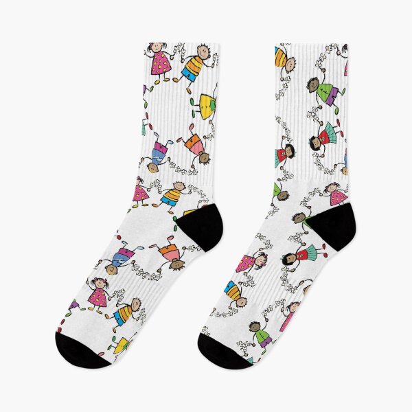 Item preview, Cartoon Happy Friends In A Circle Holding Daisies designed and sold by fatfatin.