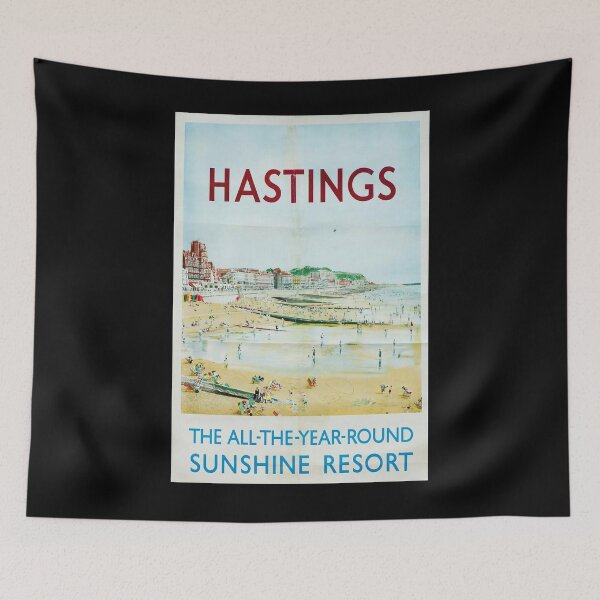 Item preview, cartel ferroviario Hastings designed and sold by stickart-marek.
