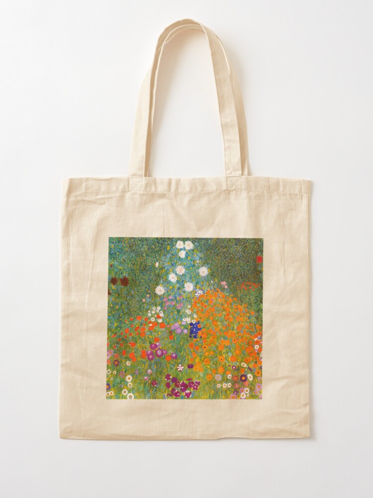 vintage floral tote bag