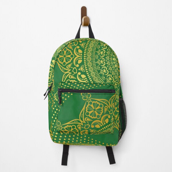 Item preview, Mandala green gold marbled designed and sold by ChrissiCreation.