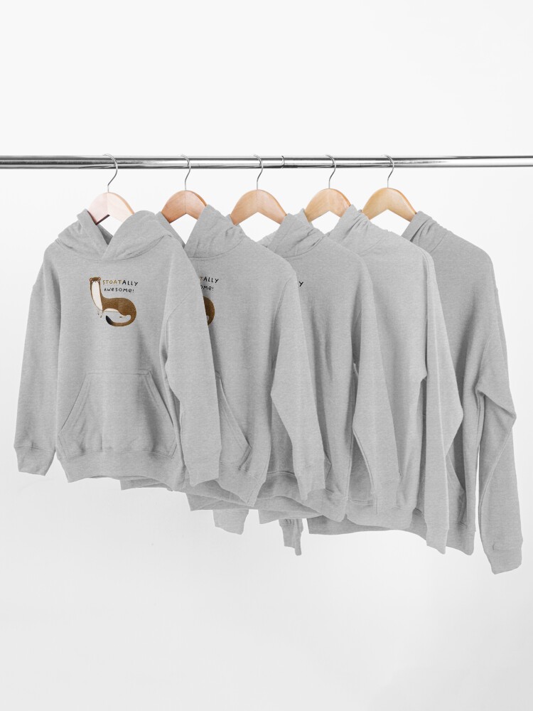Alternate view of Stoatally Awesome! Kids Pullover Hoodie