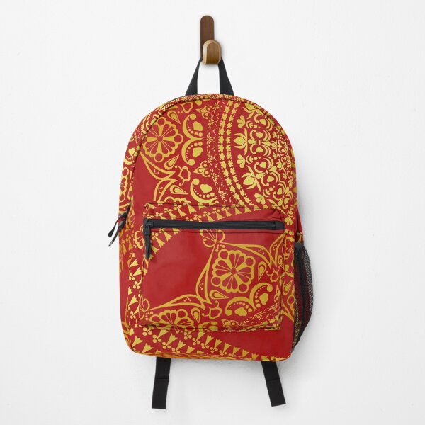 Item preview, Mandala red gold marbled designed and sold by ChrissiCreation.