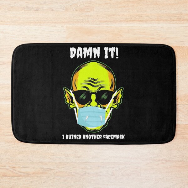 Item preview, Dracula Quarantine Halloween 2020 Ruined Facemask designed and sold by MoonsmileProd.
