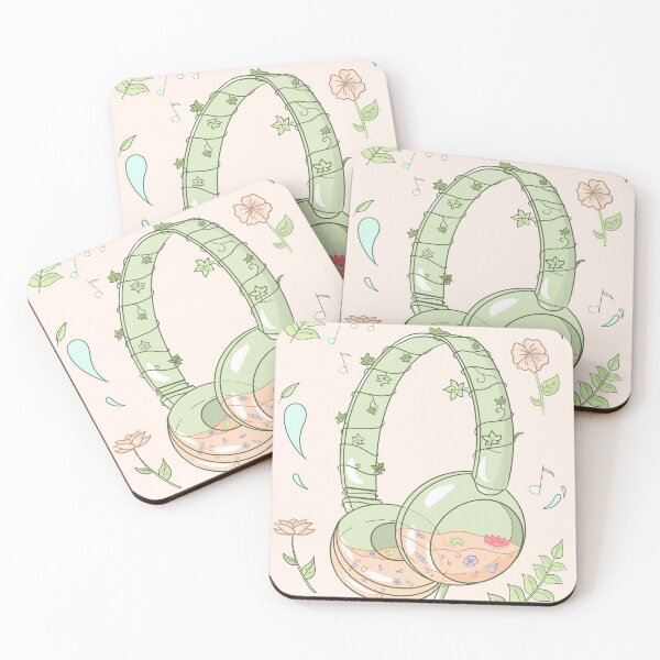 Item preview, Floral Headphones  designed and sold by Introvert Corner.