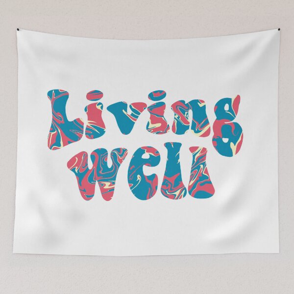 Item preview, Living Well (Red/Blue) designed and sold by kayleefisherr.