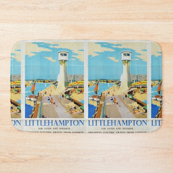 Item preview, Railway Poster Littlehampton designed and sold by stickart-marek.