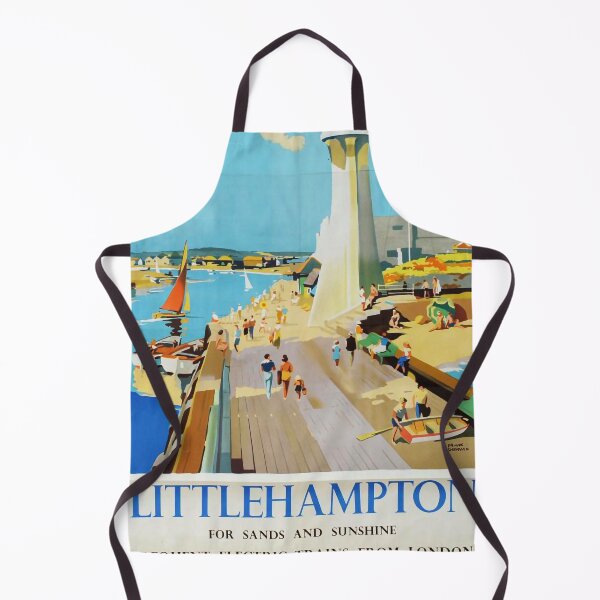 Item preview, Railway Poster Littlehampton designed and sold by stickart-marek.