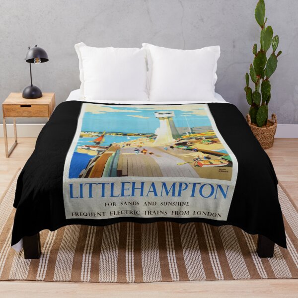 Item preview, Railway Poster Littlehampton designed and sold by stickart-marek.