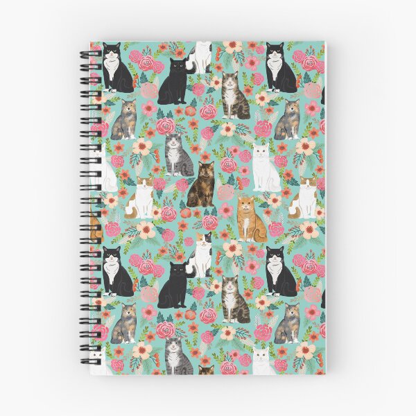 Artikelvorschau, Cat Florals - cat lady, cat pattern, floral, florals, cute cat, pet, cats, cat lady entworfen und verkauft von PetFriendly.