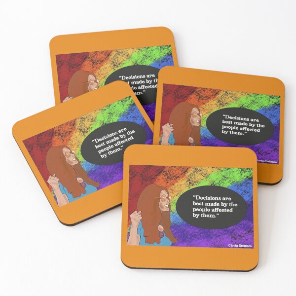 Item preview, Gloria Steinem - Decisions quote designed and sold by VioletCat16.
