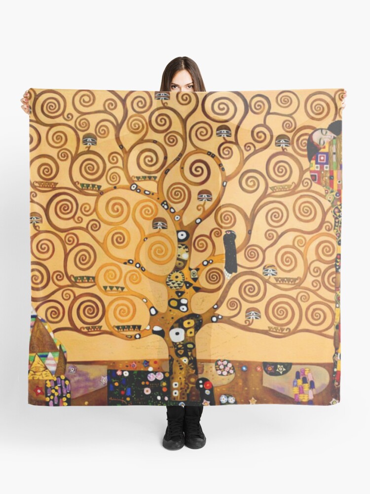 Scarf, Tree of Life by Gustav Klimt Fine Art designed and sold by GalleryGreats