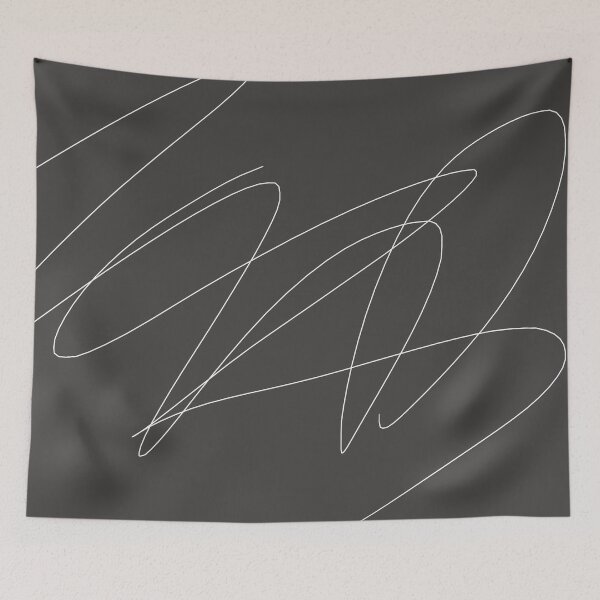 Item preview, Graphite grey with scribbles original art designed and sold by HTPOP.