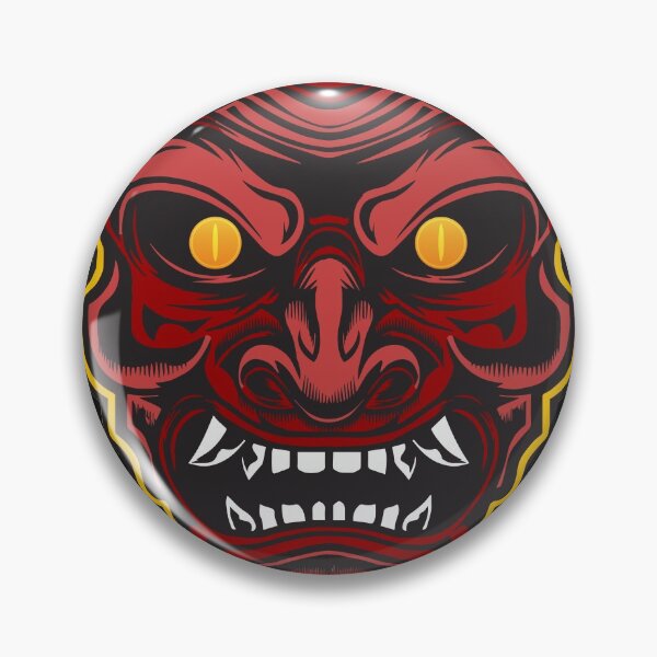 Item preview, Red Japanses Oni Mask designed and sold by norvicz.