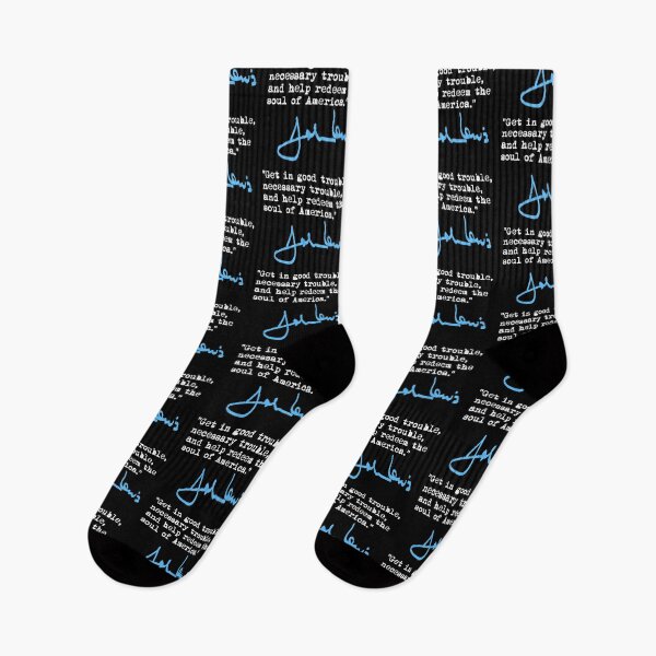 Item preview, John Lewis - Good Trouble - Necessary Trouble - white/blue designed and sold by Thelittlelord.
