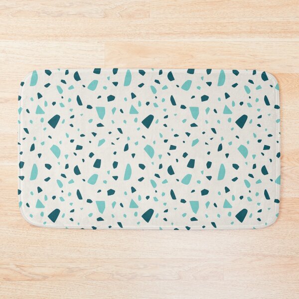 Item preview, White and Blue Terrazzo Pattern designed and sold by thesnowwhyte.