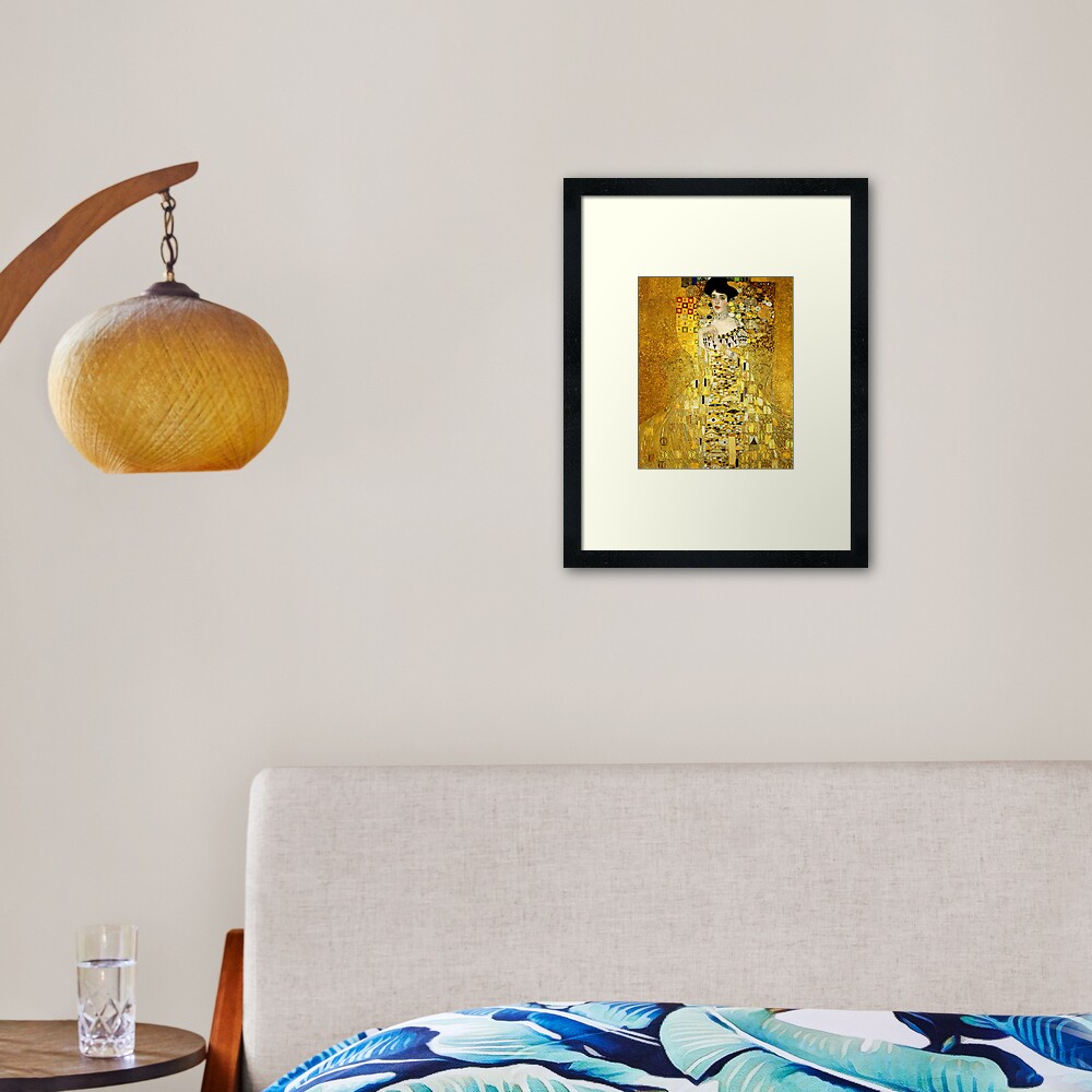 Adele Bloch-Bauer I by Gustav Klimt Fine Art Framed Art Print