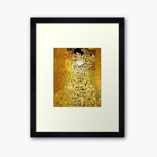 Adele Bloch-Bauer I by Gustav Klimt Fine Art Framed Art Print for