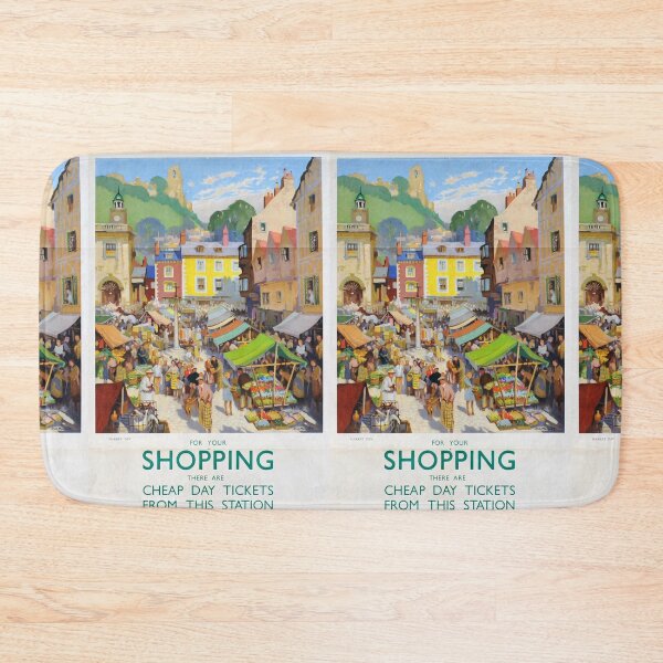 Item preview, Railway Poster Shopping designed and sold by stickart-marek.