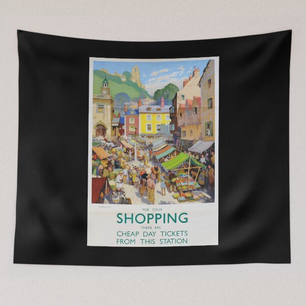 Item preview, cartel ferroviario Shopping designed and sold by stickart-marek.