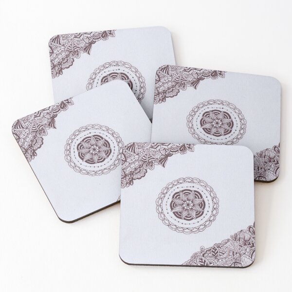 Item preview, Dark Brown Border Mandala designed and sold by MarisaGoncalves.