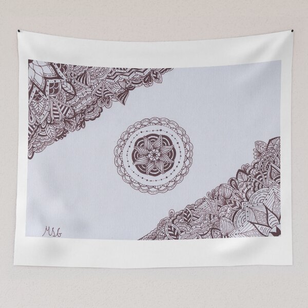 Item preview, Dark Brown Border Mandala designed and sold by MarisaGoncalves.