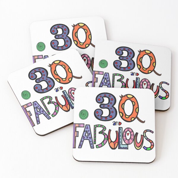 Item preview, 30 and Fabulous Happy 30th Birthday  designed and sold by zanydoodles.