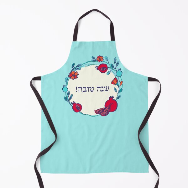 Item preview, Rosh Hashanah greeting card Shana Tova, turquoise blue background designed and sold by Slanapotam.