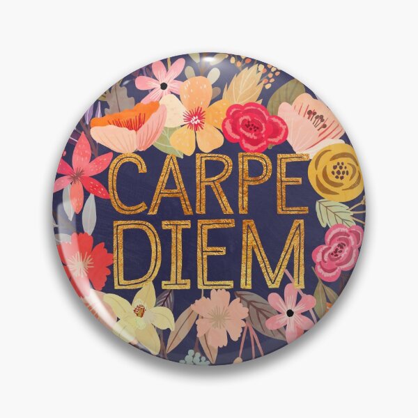 Item preview, Carpe Diem with flowers designed and sold by MiaCharro.