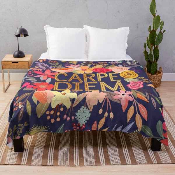 Item preview, Carpe Diem with flowers designed and sold by MiaCharro.