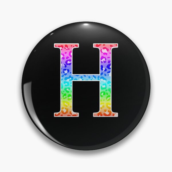 Item preview, The Letter Eta - Monogram in Rainbow Leopard Print designed and sold by Bumblefuzzies.