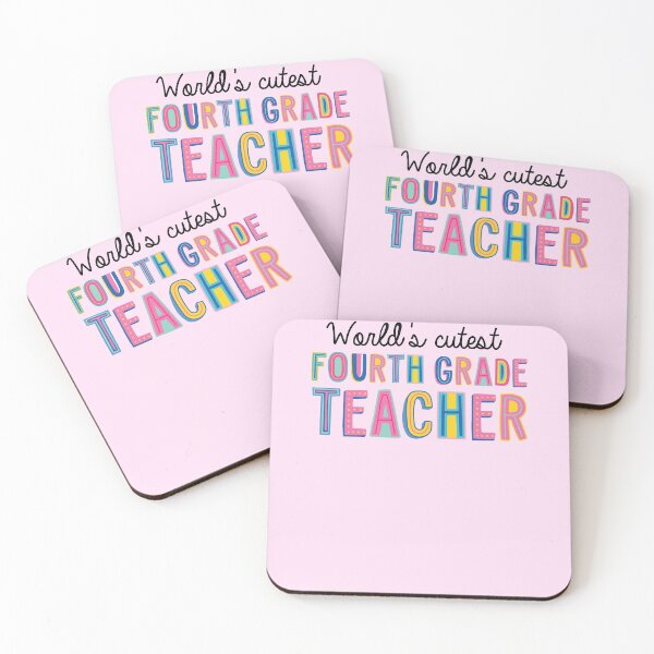 Item preview, Fourth Grade Teacher Gifts | World's cutest Fourth Grade Teacher designed and sold by betternotes.