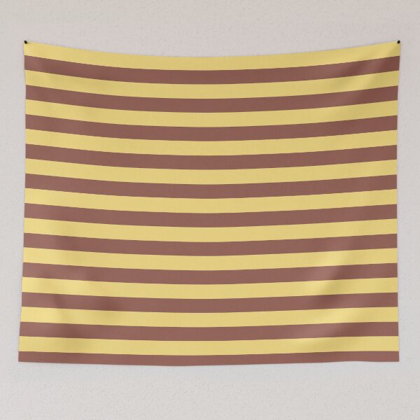 Item preview, yellow brown stripes designed and sold by ZiphGames.