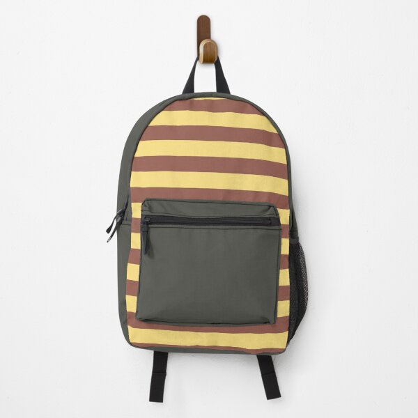 Item preview, yellow brown stripes designed and sold by ZiphGames.