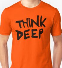 Hitchhiker's Guide to the Galaxy - Think Deep Slim Fit T-Shirt