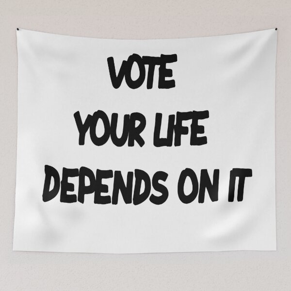 Item preview, Vote Your Life Depends On It designed and sold by MillanMarketing.