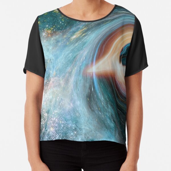 Black Hole, Spacetime, Gravity  Chiffon Top