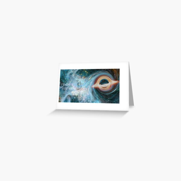 Black Hole, Spacetime, Gravity  Greeting Card