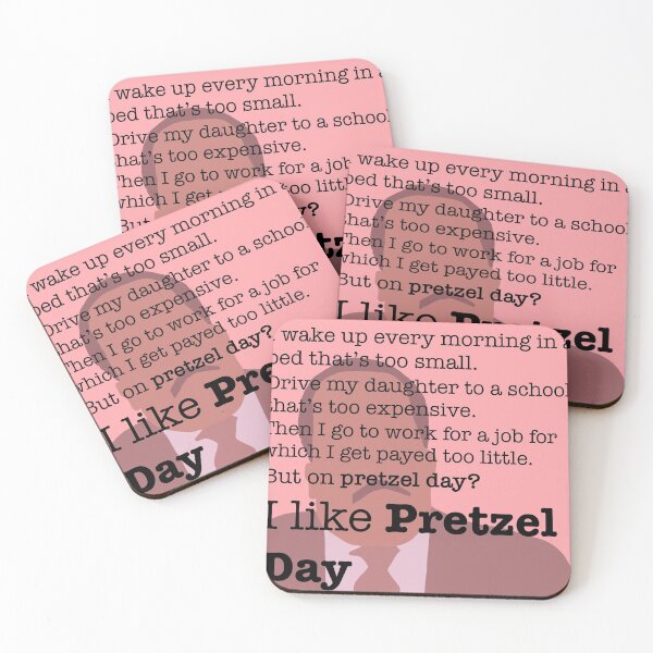 Item preview, Stanley Hudson Pretzel Day Quote designed and sold by AmeliaandMeg.