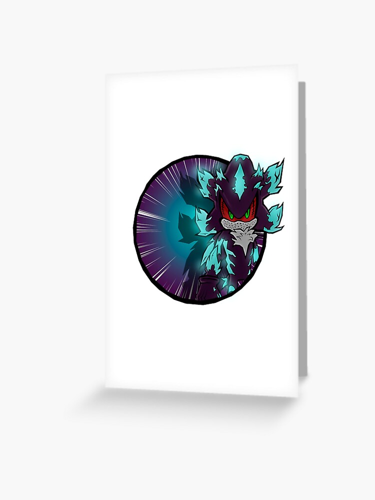 Mephiles Sonic Design 06" Greeting Card by afz2000 | Redbubble