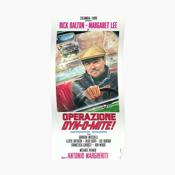 Rick Dalton: Operazione Dyn-O-Mite (poster & sticker) // Leonardo DiCaprio Poster