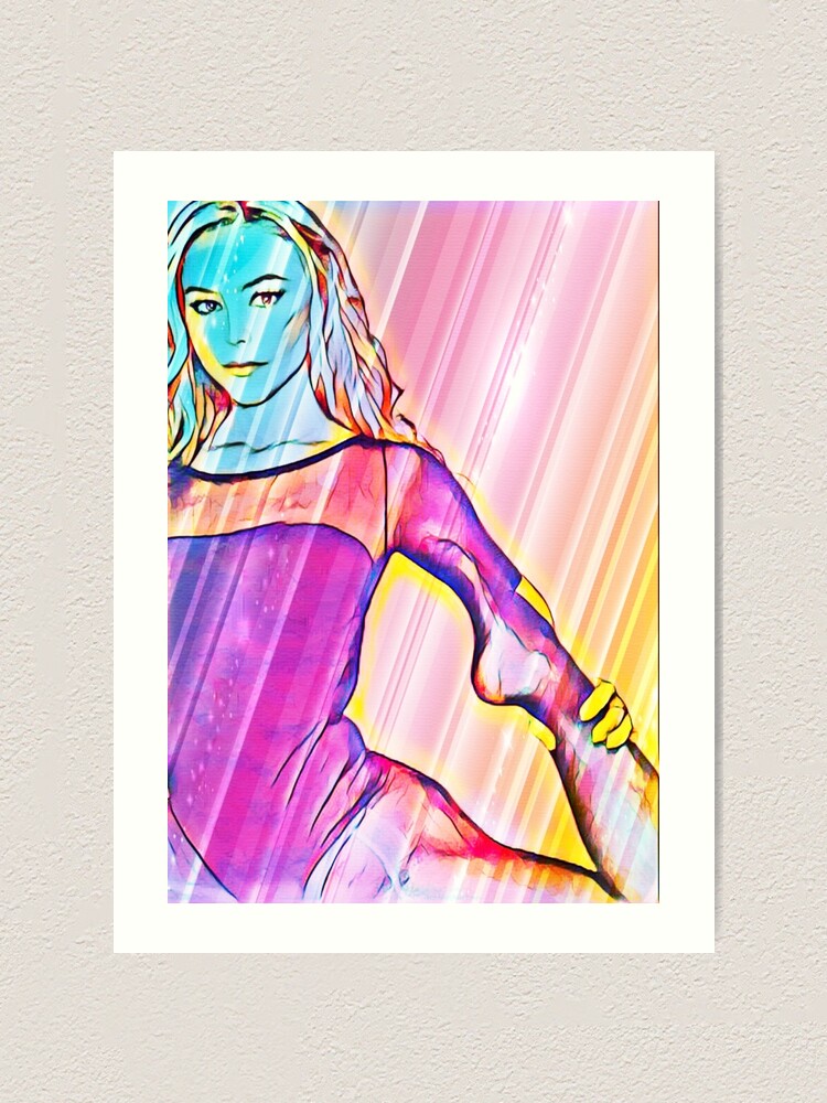 Alternate view of Pop Art Ballerina Art Print