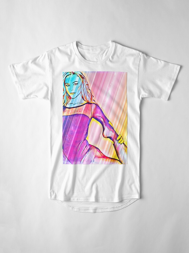 Alternate view of Pop Art Ballerina Long T-Shirt