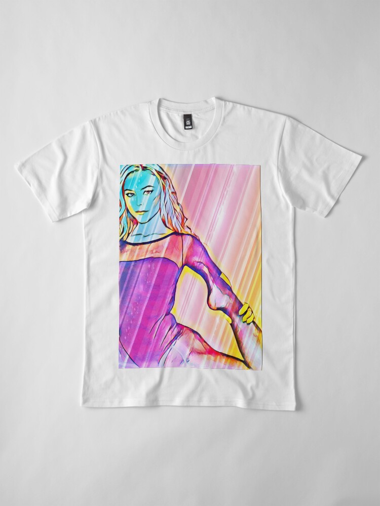 Alternate view of Pop Art Ballerina Premium T-Shirt