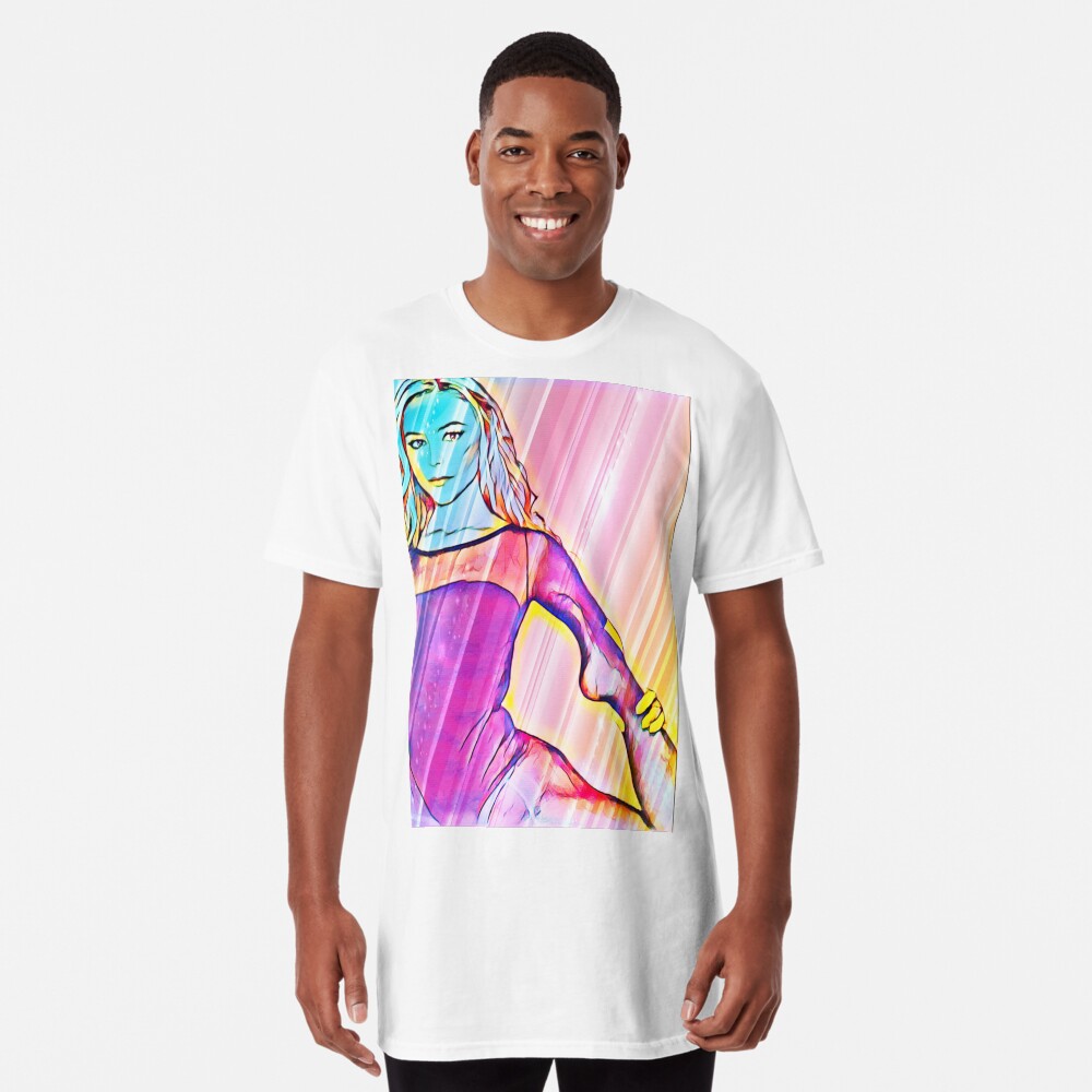 Pop Art Ballerina Long T-Shirt