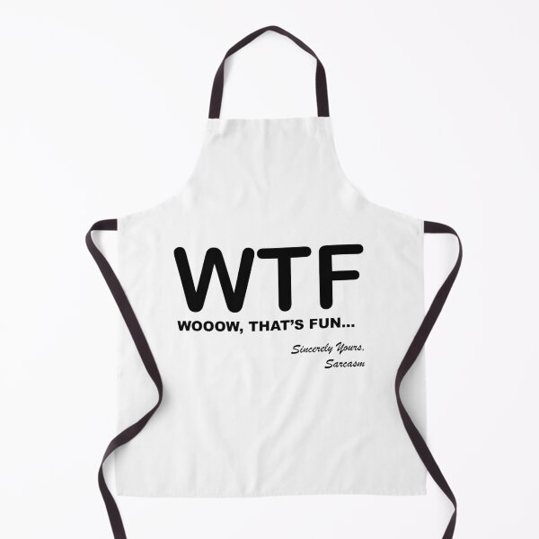 Item preview, WTF WOOOW That's Fun Humorous, Sarcastic Quotes and Sayings Text Acronyms designed and sold by ColorMeHappy123.