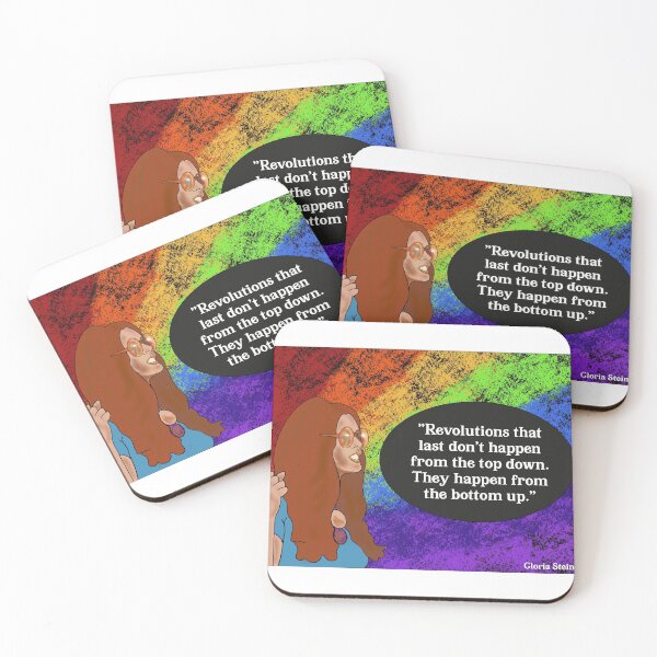 Item preview, Gloria Steinem - Revolutions quote  designed and sold by VioletCat16.