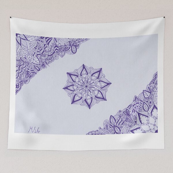 Item preview, Purple Border Mandala designed and sold by MarisaGoncalves.